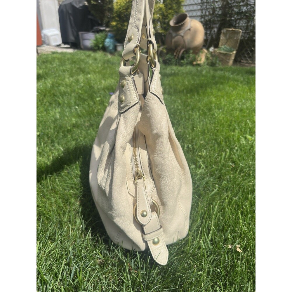 Coach Madison Maggie White Cream Ivory Hobo Bag 14336 Y2K READ - Picture 3 of 14